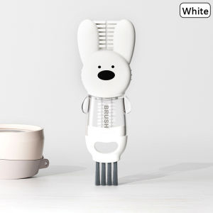 4 In 1 Cup Lid Gap Cleaning Brush Cute Bunny Multifunctional Insulation Bottle Cleaning Silicone Cup Holder Cleaner Home Tools