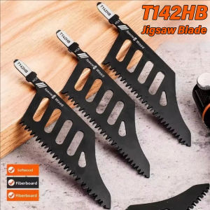 YESPERY 20Pcs Jigsaw Blades Heavy Duty Scroll Saw Blades T-Shank Professional Woodworking Aluminum Cutting Blades Accessories