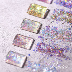 Nail Art Glitter Powder Fairy Nail Sequins DIY 网红妖精之瞳美甲亮片新款渐变闪粉大小混光疗水晶延长指甲饰品