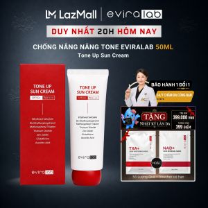 |Quà 550K| Kem Chống Nắng Nâng Tone EVIRALAB 50ml SPF50+ PA++++ Dưỡng Sáng Cấp Ẩm Cho Nữ Văn Phòng Da Nhạy Cảm