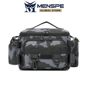 MENSPE Men Bags Thickened Waterproof Oxford Cloth Bag Large Capacity Outdoor Waist Bag Multifunctional Fishing Rod Lure Bag