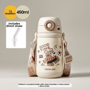 Child School Use Sippy Cup Portable Water Bottle