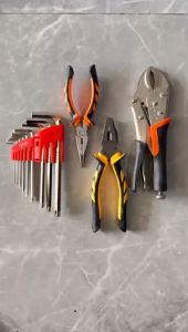 PAKET PROMO TANG BUAYA+TANG KOMBINASI 8 INCH+TANG LANCIP+ KUNCI L HDT