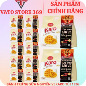 Bánh trứng sữa nguyên vị KARO túi 132g (thùng/gói)