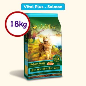 Vitalplus 18KG Original Packing Premium(Chicken Recipe/Salmon Recipe)Cat Dry Food/Makanan Kucing 猫粮干粮FREE GIFT