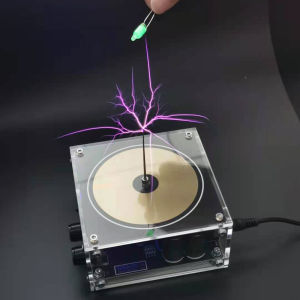 Tesla Cuộn Dây Cọ Flash Bluetooth Dài 10CM Đồ Chơi Khoa Học 10CM Dài Arc Và Bluetooth Nhạc Hai Chế Độ