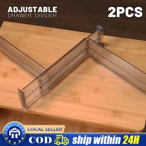 Adjustable Clapboard Drawer Divider Partition Durable Storage Organiser Wardrobe Closet Punch-free Separator