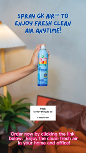 GK Air™ Pet-Friendly Air Disinfectant Spray (300ml) [Kills airborne germs. Improves air quality. Safe to use around pets. Non-toxic]