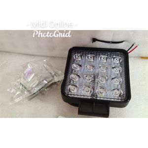 Lampu LED Sorot Tembak Worklight Mobil Motor 48 Watt 16 Titik Mata 48Watt Offroad 48W W48 12 - 24 V Kotak.harga 1 biji