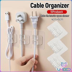 Need 10Pcs/pack Cable Management Clips Plastic Wall Desk Cable Organizer Car Floor Mat Fixed Stickers