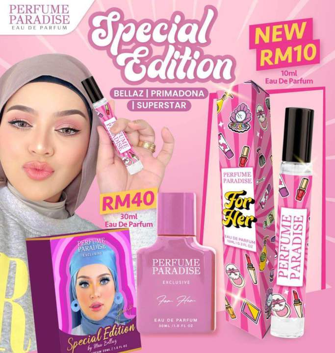 PERFUME PARADISE PEN PRIMADONA BELLAZ SUPERSTAR WARA JAZZY ELEGANTE YA TABTAB ENTA EIH
