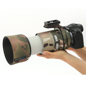 ROLANPRO Waterproof Lens Cover for Canon RF 70-200mm F2.8 L IS USM Camouflage Rain Cover Lens Coat Protective Sleeve Case