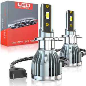 CHUSYYRAY 2PCS Đèn Pha Ô Tô LED Siêu Sáng H7 H11 9005 9006 Trắng 6000K Cận Xa Sương Mù 12V