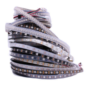 1m/5m WS2812B 30/60/144 Pixels/leds/M Smart Led Pixel stripBlack/White PCB WS2812B/M IP30/IP65/IP67 DC5V
