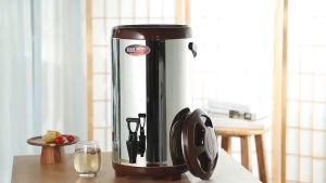 Tea Barrel Milk Tea Bucket With Faucet Barrel Water Jug Stainless Thermos Jug 8L-12L