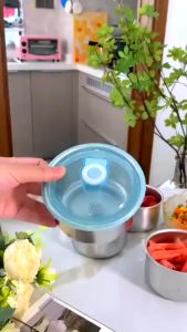 Hộp Inox 304 Đựng Thực Phẩm Có Nắp Kín Chống Tràn Giữ Nhiệt Tốt – Set 2 Hộp – Dùng Được Cho Bếp Từ