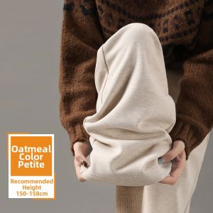 Slim Wool Trousers Leg Warmer Thickened Pants