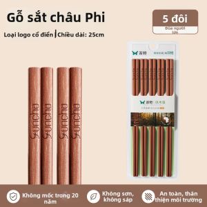 Suncha | Đũa Gỗ Chống Trượt Chống Khuẩn Chống Mốc Chịu Nhiệt Cao