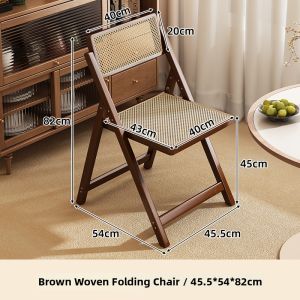 YONGJUE | Wicker Foldable Comfortable Long-Sitting Chair