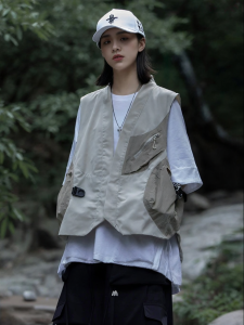 AOGZ | Detachable Vest Outerwear Couples 2026 New Loose V-neck