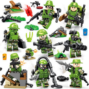 Đồ Chơi Khối Xây Dựng Quân Đội Thiết Giáp Hóa Chất Đơn Vị Đặc Biệt Đội Đột Kích Đế Chế Vũ Khí Đồ Chơi Cho Trẻ Em Từ 6-14 Tuổi