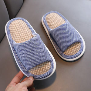 Dép Trẻ Em Vải Lanh Chống Trượt Mùa Xuân Thu Đông Mùa Hè Trong Nhà Hoạt Hình Hoạt Hình Chống Trượt Cho Bé Trai Và Bé Gái