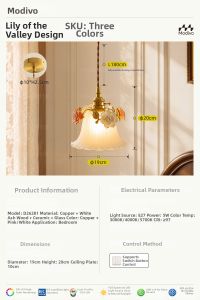 FANCY LAMP CLUB | French Vintage Style Bud Mood Pendant Light