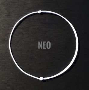 Gelang polos 07mm original premium hitam / merah / putih elegan simple couple