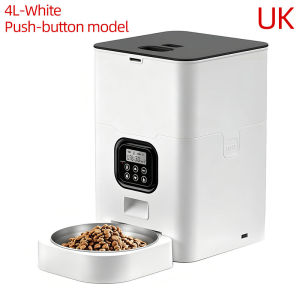 4L/6L Intelligent Pet Feeder Food Regular and Fixed Amount WiFi Remote Control Feeding of Cats and Dogs Stainless Steel Bowl