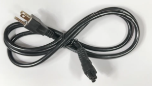 สายไฟ AC 3 รูกลม 3 สาย ขนาด 1 SQM (แบบที่เสียบ Adapter Notebook) หัวปลั๊ก 3 ขามีกราวด์