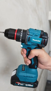 Makita electric drill set impact drill small steel cannon battery portable electric screwdriver impact drill screwdriver 666