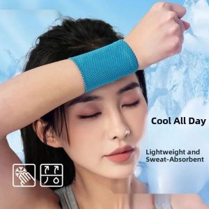 Sweat Absorbent Running Wristband Thin Fitness Marathon Sports Armband Mens Summer Exercise Handkerchief Protective Bracelet