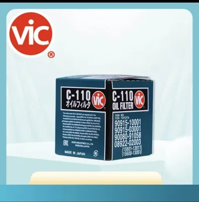 (C-110) AUTHENTIC ORIGINAL VIC OIL FILTER C110 FOR WIGO VIOS ALTIS COROLLA AVANZA MULTICAB