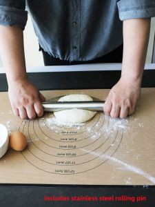 Large Thickened Food Grade Silicone Baking Mat Non-Stick No Slip Dough Kneading Pad Easy to Clean Kitchen Cooking Utensil