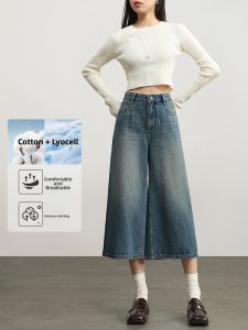 HIPPIE MISS | Wide Leg Cropped Jeans Women