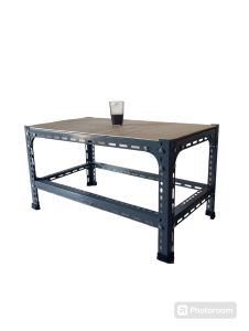 MEJA SUSUN 2 TINGKAT BESI SIKU LUBANG TEBAL 12 MM