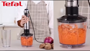 【รับประกัน 3 ปี】เครื่องปั่น เครื่องปั่นมือถือ hand blender เครื่องปั่นบด5in1 กำลังสูง 1200W วัสดุสแตนเลส304 เครื่องปั่นอาหาร ใช้ทำอาหารได้หลายประเภท เช่น ตีไข่ ตีวิปปิ้งครีม บดเนื้อ เครื่องบดหมูบด ถ้วยความจุขนาดใหญ่ ดีไซน์ที่ถอดออกได้