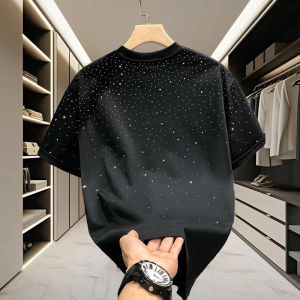 Casual round Neck Short Sleeve Mens T-shirt Loose Fit Comfortable Breathable Fashionable Chinese Brandless Standard Style Youth Pop