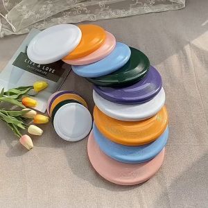 Pet Frisbee Dog Toys Frisbees Silicon Pet Bite Resistant Frisbee Toy Silicone Soft Frisbee Training Toy for Puppy Kitten