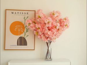 110 Bunga Buatan Bunga Sakura Dekorasi Ruangan Bunga Persik Bunga Sakura Palsu Dekorasi Pernikahan Rangkaian Bunga