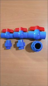 PVC Fittings Ballvalve/Patente(1" 3/4" 1/2")Grey/Blue