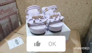 Sandal Wedges Pesta Anak Perempuan Variasi Mutiara