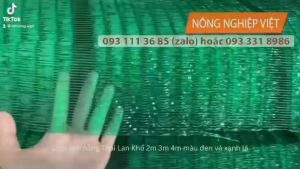 Lưới che nắng khổ 4m che phủ 70% màu đen - Lưới lan Lưới che nắng Thái Lan