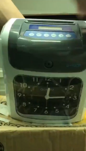 English Version Attendance Machine 960 Two-Color Punching Clock with 50 Cards