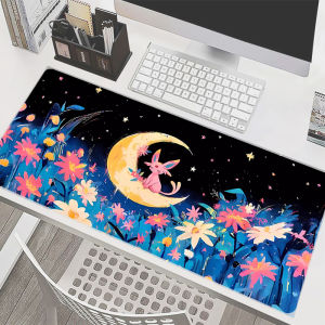 Bandai | E-sports Mouse Pad Pokemon Eevee Office Laptop Computer Smooth Flexible Rubber Gamer PC Computer Keyboard Pad Kawaii Mosuepad