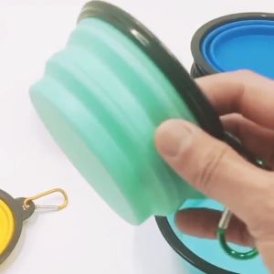 Bowl Collapsible Dog Bowl Foldable Pet Feeding Cat Bowl Expandable Cup Dish Portable Travel Bowl