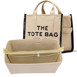 marc jacobs THE TOTE BAG หลี่ยมมีหูหิ้วสะพายไหล่ขนาดเล็กกลางขนาดเล็กไมโครช่องเก็บของรู้สึกซับในกระเป๋าโท้ท D103