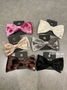 Diamond Velvet Hair Clip Moonlight Champagne Butterfly Knot Autumn Winter Top of Head Clip Fresh out Fashion Korean Style