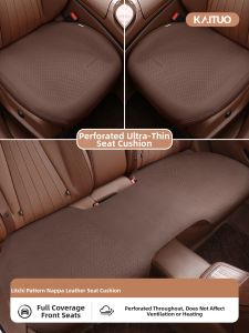 CAPITAUTO | New Ultra-thin Four Seasons Universal Breathable Nappa Leather Car Seat Cushion