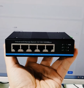 5 Ports Industrial Ethernet Switch 10/100/1000M Gigabit Network Switch DIN Rail Type Network Lan Hub adapter Strengthen